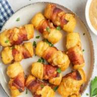 Aardappelkroketjes met kaas en spek
